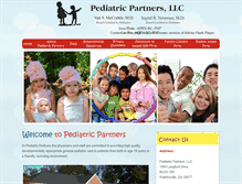 Tablet Screenshot of pediatricpartnersga.com